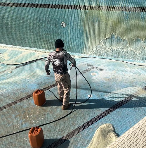 شستشوی استخر